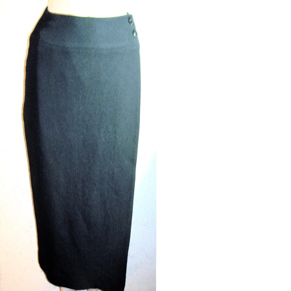Max & Mabel New Black Long True Wrap Skirt Size XS - Picture 4 of 6